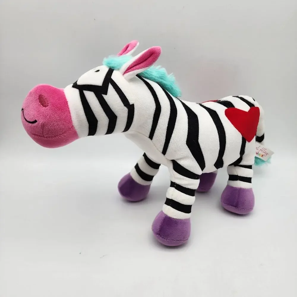 Animal Alley Colorful Zebra Plush 12